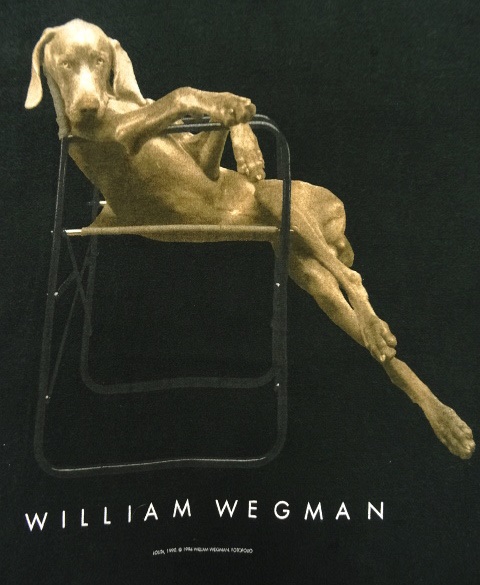 画像: 90'S WILLIAM WEGMAN "LOLITA" FOTOFOLIO製 Tシャツ ブラック USA製 (VINTAGE)