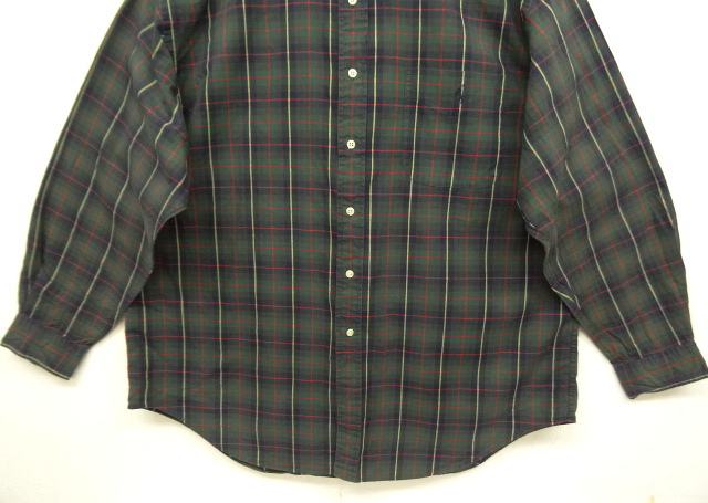 画像: 90'S RALPH LAUREN "THE BIG SHIRT" ポプリン BDシャツ チェック柄 (VINTAGE)