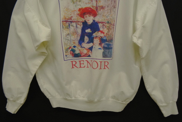 画像: 80'S RENOIR "TWO SISTERS ON THE TERRACE" 長袖 Tシャツ USA製 (VINTAGE)