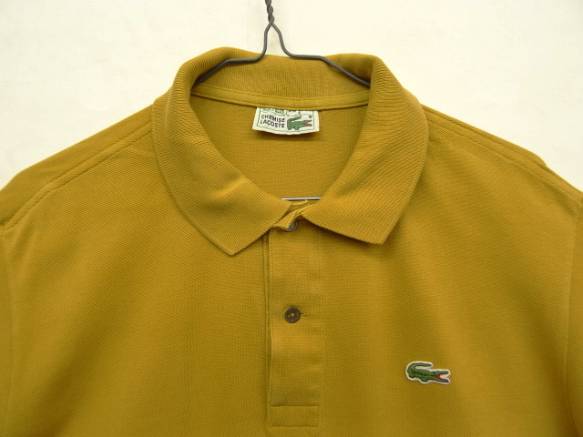 画像: 80'S CHEMISE LACOSTE ポロシャツ マスタード フランス製 (VINTAGE)