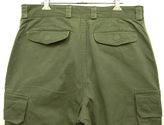 画像: 50'S フランス軍 M47 HBT フィールドパンツ 後期型 OLIVE サイズ33 (VINTAGE)