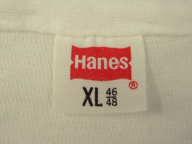 画像: 70'S HANES 両面プリント シングルステッチ 半袖 Tシャツ ホワイト USA製 (VINTAGE)