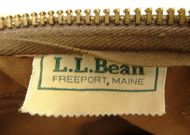 画像: 80'S LL Bean  キャンバス/レザー ダッフルバッグ TALONジップ USA製 (VINTAGE)