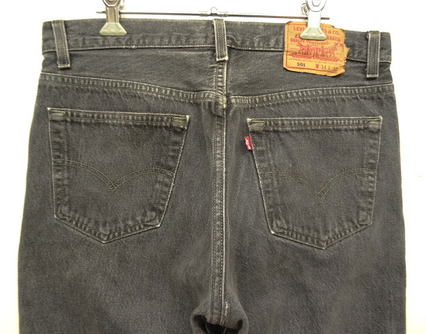 画像: 90'S LEVIS 501 デニム 先染めBLACK USA製 W34L30 (VINTAGE)