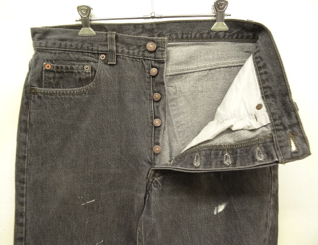 画像: 90'S LEVIS 501 デニム 先染めBLACK USA製 W34L30 (VINTAGE)