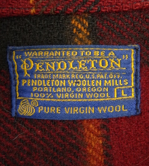 画像: 70'S PENDLETON ヘビーウール シャツジャケット チェック柄 USA製 (VINTAGE)