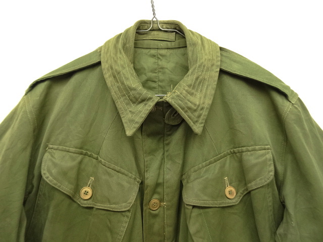 画像: 50'S イギリス軍 BRITISH ARMY "COMBAT SMOCK SATEEN" ジャケット LIGHTNING コの字留めジップ (VINTAGE)