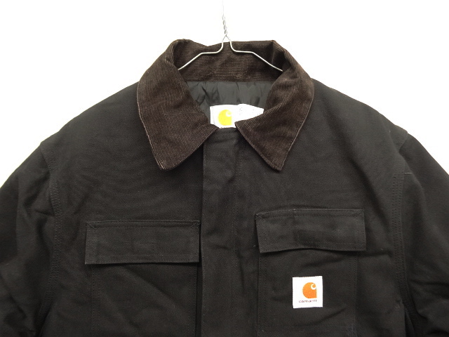 画像: 80'S CARHARTT 裏地キルティング ダックジャケット ブラック USA製 (VINTAGE)