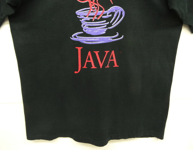 画像: 90'S SUN MICROSYSTEMS "JAVA" シングルステッチ 半袖 Tシャツ ブラック カナダ製 (VINTAGE)