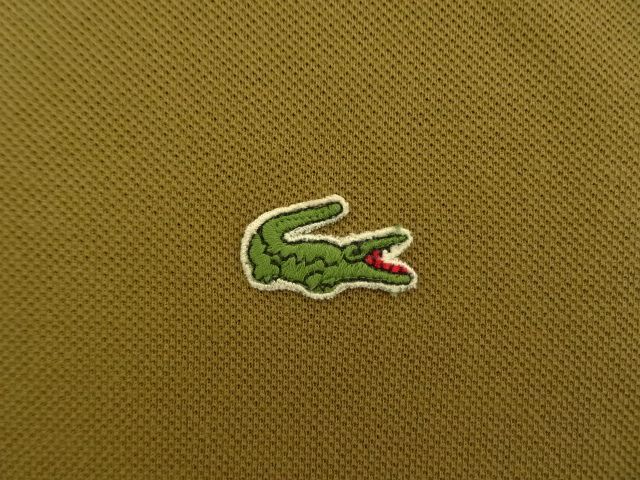 画像: 80'S CHEMISE LACOSTE ポロシャツ カーキ フランス製 (VINTAGE)