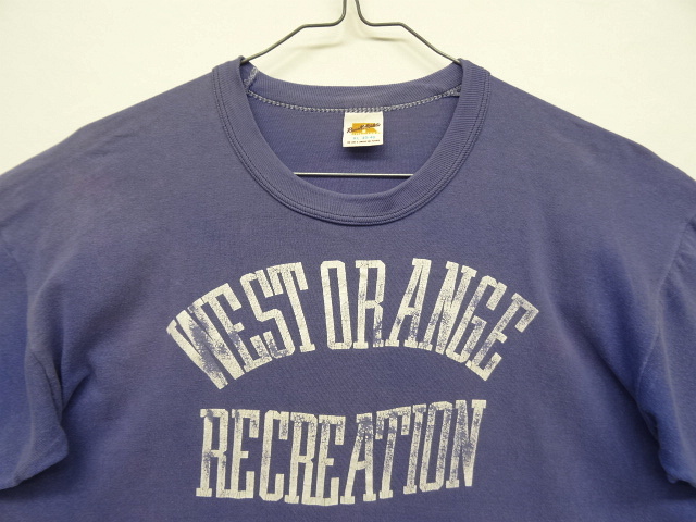 画像: 70'S RUSSELL ATHLETIC 金タグ シングルステッチ 半袖 Tシャツ ナス紺 USA製 (VINTAGE)