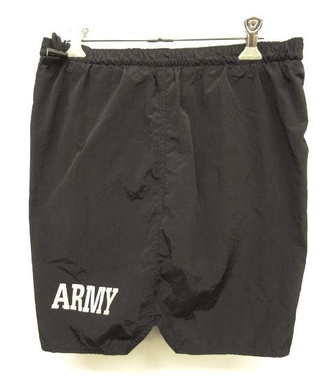 画像: アメリカ軍 US ARMY IPFU ナイロン トレーニングショーツ BLACK (VINTAGE)