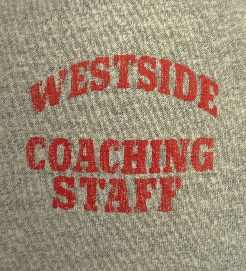 画像3: 80'S CHAMPION "WESTSIDE COACHING STAFF" トリコタグ 88/12 Tシャツ 杢グレー USA製 (VINTAGE)