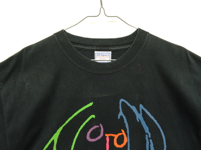 画像: 90'S JOHN LENNON "BAG ONE ARTS" 両面プリント Tシャツ ブラック USA製 (VINTAGE)