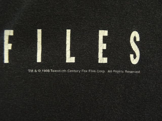 画像: 90'S THE X FILES 両面プリント 半袖 Tシャツ ブラック USA製 (VINTAGE)