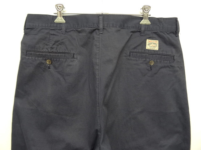 画像: 90'S RALPH LAUREN "POLO CHINO" ツープリーツ チノパンツ ネイビー TALONジップ USA製  (VINTAGE)