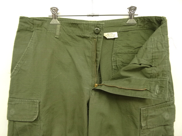 画像: 60'S アメリカ軍 US ARMY "JUNGLE FATIGUE" カーゴパンツ M-SHORT (VINTAGE)