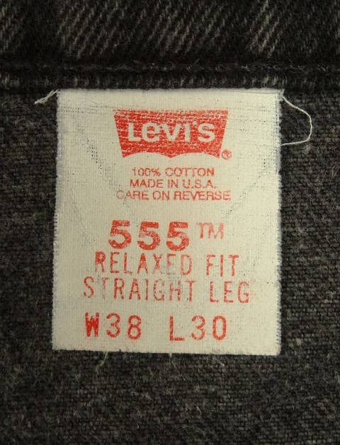 Levi's555 made in USA スーパーブラック - デニム/ジーンズ