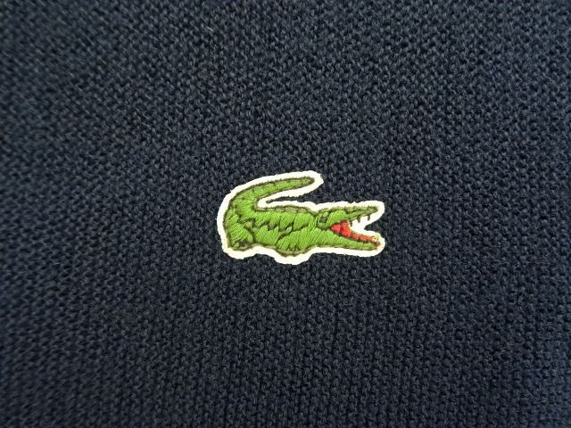 画像: 80'S IZOD LACOSTE アクリル カーディガン ネイビー USA製 (VINTAGE)