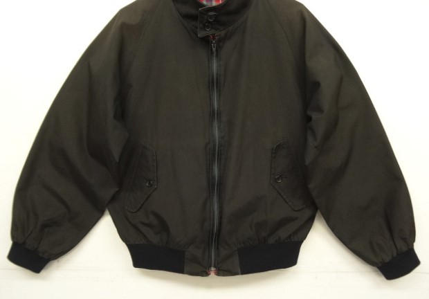 画像: 90'S BARACUTA G9 ハリントンジャケット OPTIジップ ブラック イングランド製 (VINTAGE)