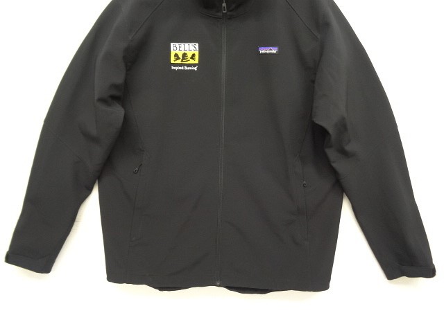 画像: PATAGONIA x BELL'S 企業物コラボ 裏地付き ストレッチシェルジャケット ブラック (DEADSTOCK)