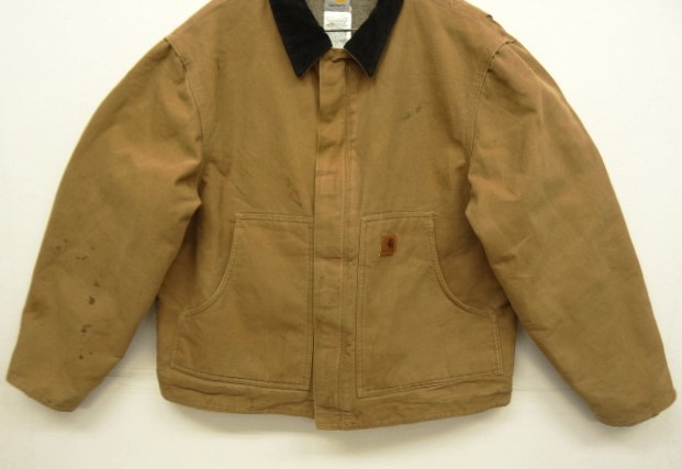 画像: 00'S CARHARTT "TRADITIONAL JACKET" 裏地ボア付き ダックジャケット ブラウン (VINTAGE)