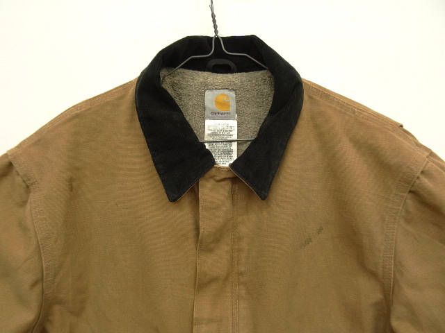 画像: 00'S CARHARTT "TRADITIONAL JACKET" 裏地ボア付き ダックジャケット ブラウン (VINTAGE)