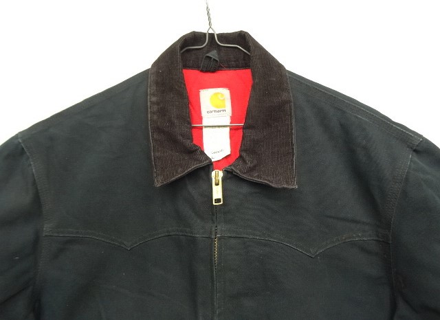 画像: 00'S CARHARTT "SANTAFE JACKET" 裏地キルティング ダックジャケット ブラック (VINTAGE)