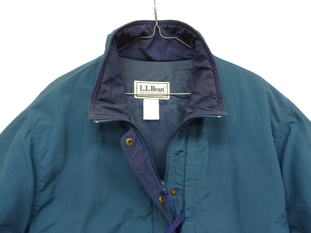 画像: 90'S LL Bean 中綿入り ナイロン バギーズジャケット ダークブルー/ネイビー (VINTAGE)