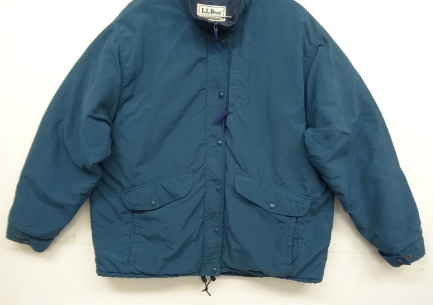 画像: 90'S LL Bean 中綿入り ナイロン バギーズジャケット ダークブルー/ネイビー (VINTAGE)