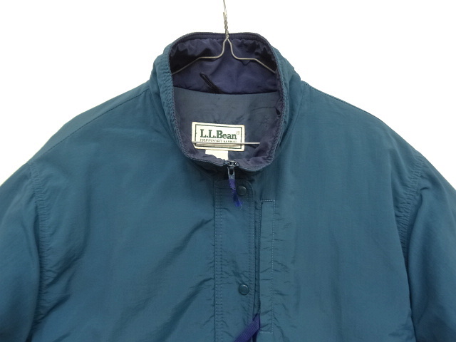 画像: 90'S LL Bean 中綿入り ナイロン バギーズジャケット ダークブルー/ネイビー (VINTAGE)