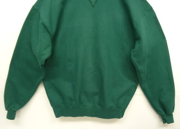 画像: 80'S LL Bean by RUSSELL ATHLETIC 前Vガゼット スウェットシャツ グリーン USA製 (VINTAGE)