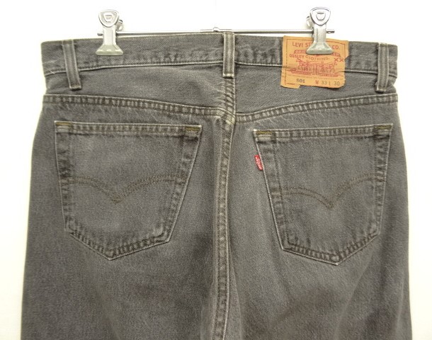 画像: 90'S LEVIS 501 デニム 先染めBLACK W33L30 USA製 (VINTAGE)