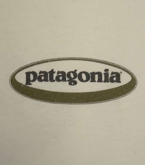 画像: 90'S PATAGONIA "BENEFICIAL T'S" オーバルロゴ バックプリント 長袖 Tシャツ ホワイト USA製 (VINTAGE)