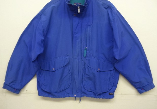 画像: 90'S PATAGONIA 旧タグ 初期 バギーズジャケット ブルー/グリーン ジャマイカ製 (VINTAGE)