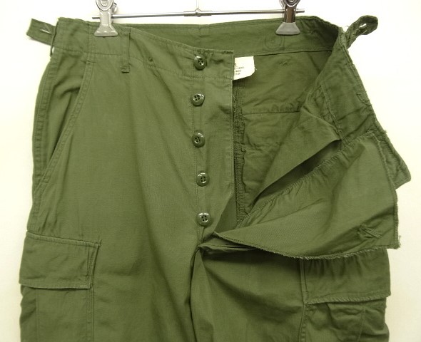 画像: 60'S アメリカ軍 US ARMY "JUNGLE FATIGUE" 2ndモデル ノンリップ カーゴパンツ S-L (VINTAGE)