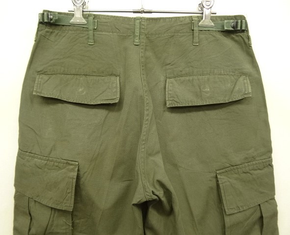 画像: 60'S アメリカ軍 US ARMY "JUNGLE FATIGUE" リップストップ カーゴパンツ S-R (VINTAGE)