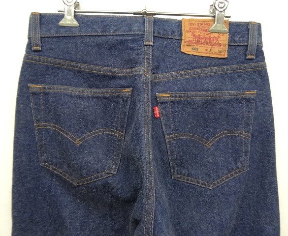 画像: 90'S LEVIS 501 デニム インディゴ W31L34 USA製 (VINTAGE)