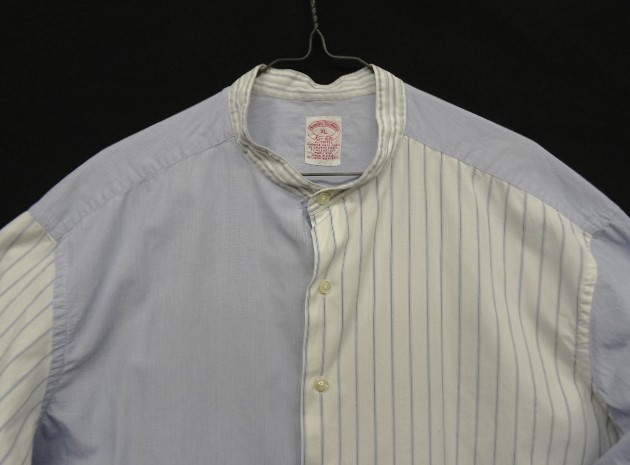 画像: 90'S BROOKS BROTHERS "FUN SHIRT" ポプリン バンドカラーシャツ クレイジーパターン USA製 (VINTAGE)