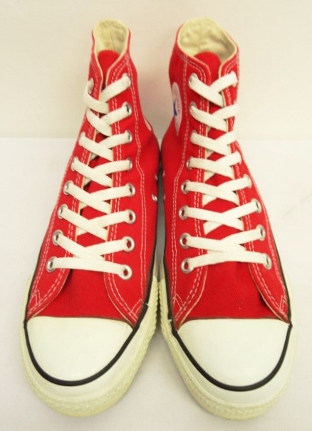 画像: 90'S CONVERSE "ALL STAR HI" キャンバス スニーカー レッド USA製 (VINTAGE)