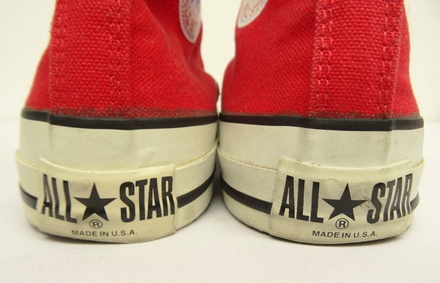 画像4: 90'S CONVERSE "ALL STAR HI" キャンバス スニーカー レッド USA製 (VINTAGE)