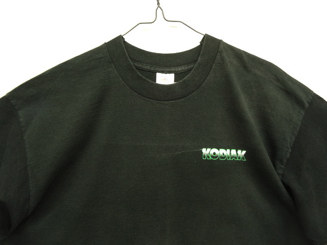 画像: 90'S KODIAK シングルステッチ 両面プリント 半袖 Tシャツ ブラック USA製 (VINTAGE)