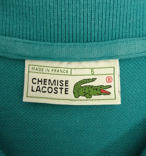 画像2: 80'S CHEMISE LACOSTE ポロシャツ グリーン フランス製 (VINTAGE)