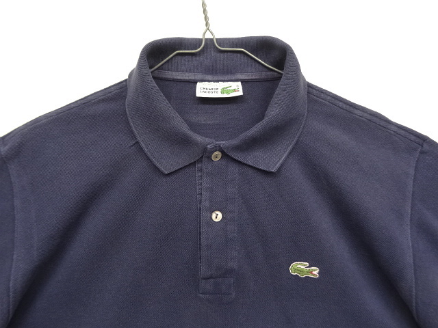 画像: 80'S CHEMISE LACOSTE ポロシャツ ネイビー フランス製 (VINTAGE)