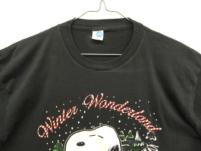 画像: 70'S SNOOPY "ARTEX製" シングルステッチ 半袖 Tシャツ ブラック USA製 (VINTAGE)