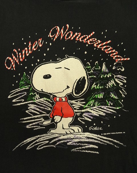 画像3: 70'S SNOOPY "ARTEX製" シングルステッチ 半袖 Tシャツ ブラック USA製 (VINTAGE)