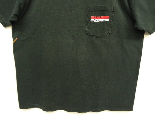 画像: 90'S MARLBORO "LIZARD" 両面プリント 半袖 ポケット付き Tシャツ ブラック USA製 (VINTAGE)