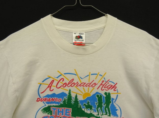 画像: 90'S THE COLORADO TRAIL シングルステッチ 両面プリント Tシャツ ホワイト USA製 (VINTAGE)