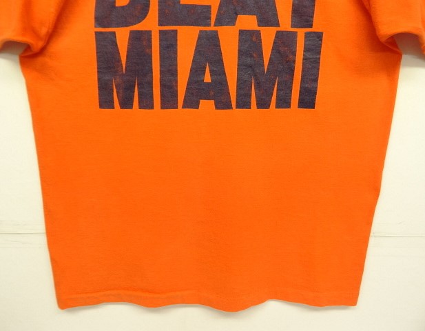 画像: 90'S BEAT MIAMI シングルステッチ Tシャツ オレンジ USA製 (VINTAGE)