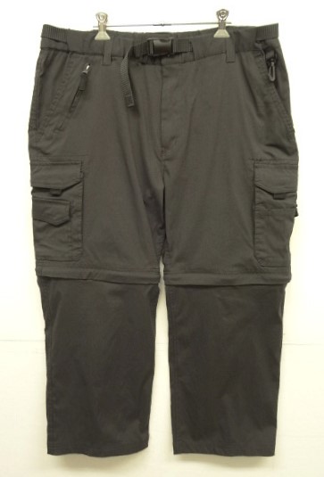 画像1: BC CLOTHING "2WAY" ストレッチナイロン カーゴパンツ＆ショーツ ダークチャコール (USED)